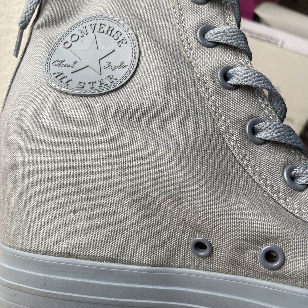 Converse Chuck Taylor All Star SIZE 10 Hidden Wedge Gray Crayon Bottom - Picture 10 of 13